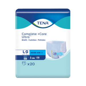 TENA Complete + Care Ultra Incontinence Brief, Moderate Absorbency, Unisex, Large