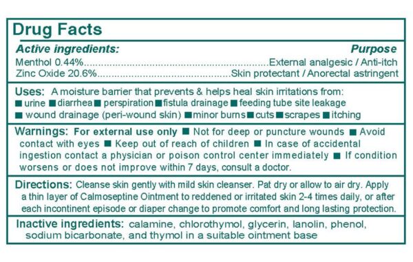 Calmoseptine Ointment 4.0 oz Tube