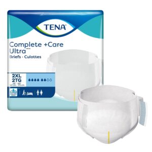 TENA Complete + Care Ultra Incontinence Bariatric Brief, Moderate Absorbency, Unisex, 2XL
