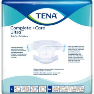 TENA Complete + Care Ultra Incontinence Bariatric Brief, Moderate Absorbency, Unisex, 2XL