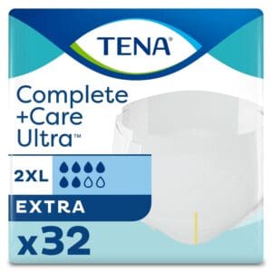 TENA Complete + Care Ultra Incontinence Bariatric Brief, Moderate Absorbency, Unisex, 2XL