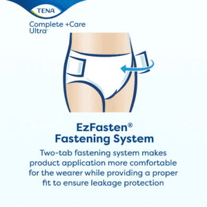 TENA Complete + Care Ultra Incontinence Brief, Moderate Absorbency, Unisex