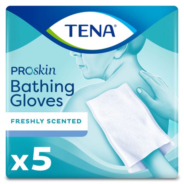 TENA ProSkin Bathing Glove, Premoistened Wipe, Scented