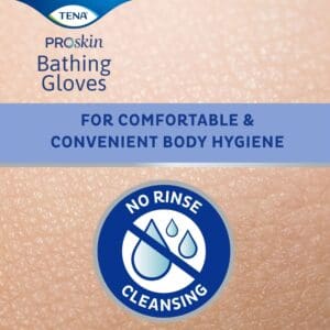 TENA ProSkin Bathing Glove, Premoistened Wipe, Scented