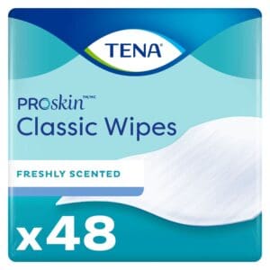 TENA ProSkin Classic Washcloth, Premoistened Wipe, Scented