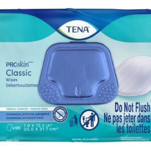 TENA ProSkin Classic Wipes, Scented, Soft Pack, 1 Case of 576