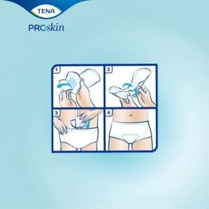 TENA ProSkin Day Light Incontinence Pad, Light Absorbency, Unisex