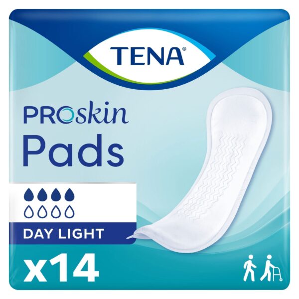 TENA ProSkin Day Light Incontinence Pad, Light Absorbency, Unisex