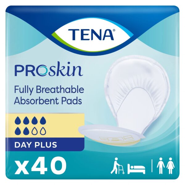 TENA ProSkin Day Plus Absorbent Pads, Heavy Absorbency, Unisex