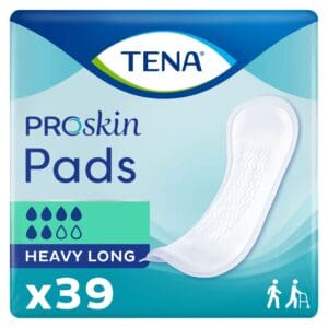 TENA ProSkin Heavy Long Bladder Leakage Pad for Women, Heavy Absorbency, Long Length