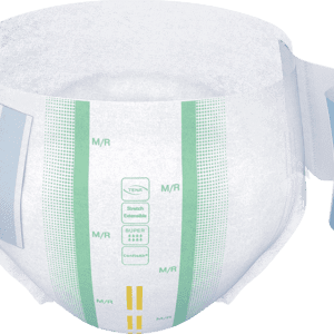 TENA ProSkin Stretch Super Incontinence Brief, Heavy Absorbency, Unisex, Medium/Regular