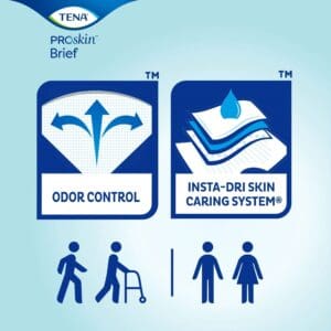 TENA ProSkin Ultra Incontinence Brief, Heavy Absorbency, Unisex, Large