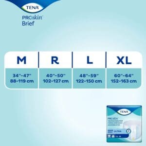 TENA ProSkin Ultra Incontinence Brief, Heavy Absorbency, Unisex, Large