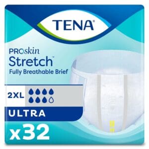 TENA ProSkin Stretch Ultra Incontinence Brief, Heavy Absorbency, Unisex, 2X-Large
