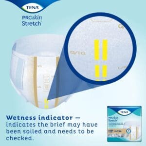TENA ProSkin Stretch Ultra Incontinence Brief, Heavy Absorbency, Unisex, 2X-Large