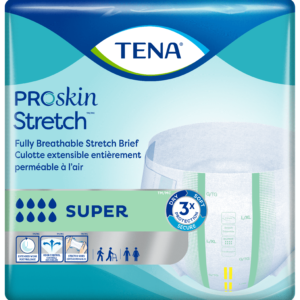 TENA ProSkin Stretch Super Briefs | Fully Breathable, Unisex, Large/X-Large