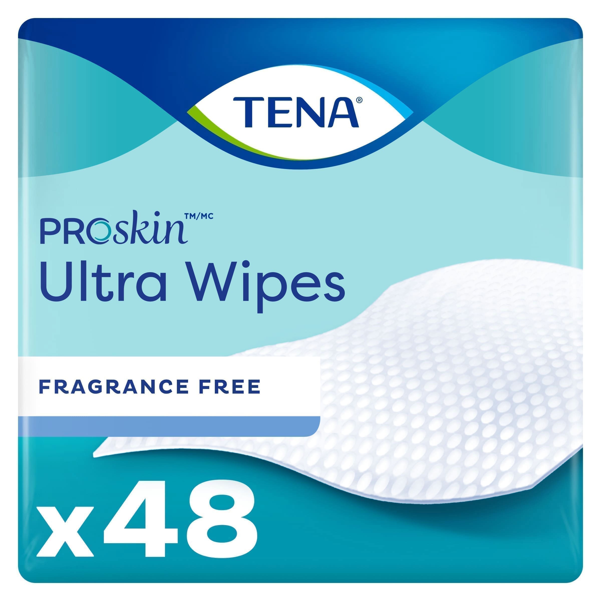 TENA ProSkin Ultra Wipes, Unscented 7.9" x 12.5"