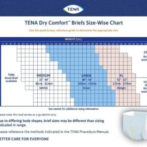 TENA Dry Comfort Incontinence Briefs, Moderate Absorbency, Unisex, Large