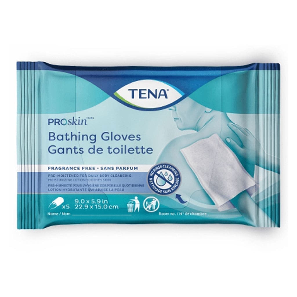TENA ProSkin Bathing Glove, Premoistened Wipe, Unscented